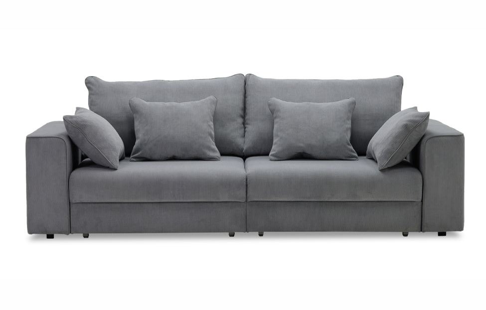 Прямые диваны - изображение №3 "Диван Шери еврокнижка / светло-серый"  на www.Angstrem-mebel.ru